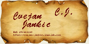 Cvejan Jankić vizit kartica